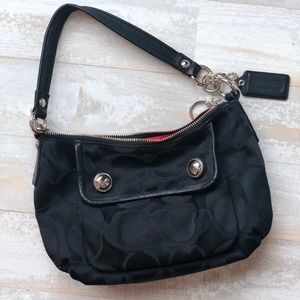 Coach Signature Poppy Groovy 13833- Black with red
